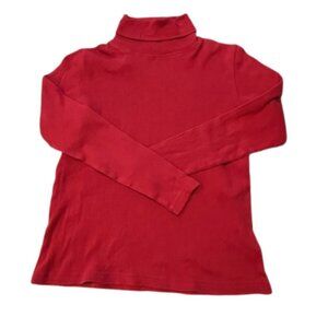 Pierre Cardin red rib-knit turtleneck sweater